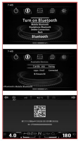 Zontes - 368G - Bluetooth-Einrichtung Bluetooth-Einrichtung