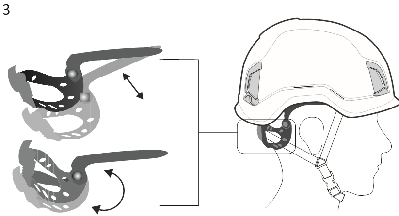 Kask - ZENITH - HELMETEINSTELLUNGEN - Schritt 2 HELMETEINSTELLUNGEN - Schritt 2