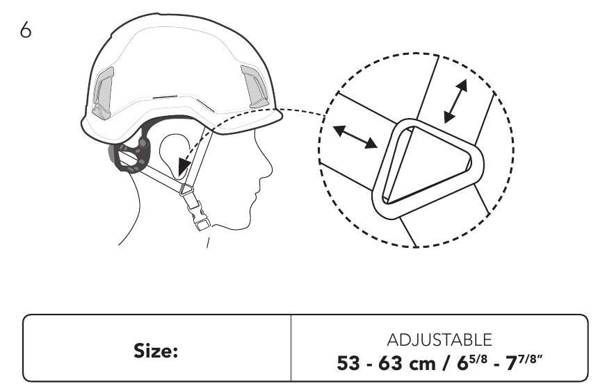 Kask - ZENITH - HELMETEINSTELLUNGEN - Schritt 5 HELMETEINSTELLUNGEN - Schritt 5