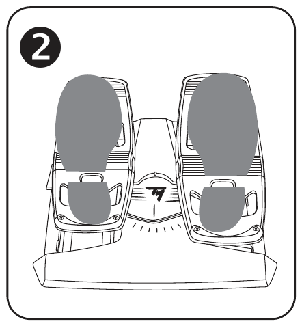 Thrustmaster - TFRP - ABNEHMBARE FERSENAUFLAGEN - Beispiel 1 ABNEHMBARE FERSENAUFLAGEN - Beispiel 1