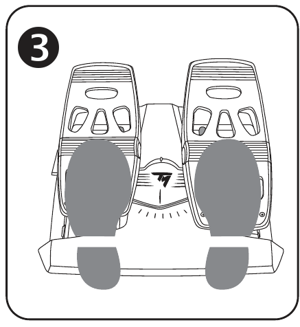 Thrustmaster - TFRP - ABNEHMBARE FERSENAUFLAGEN - Beispiel 2 ABNEHMBARE FERSENAUFLAGEN - Beispiel 2