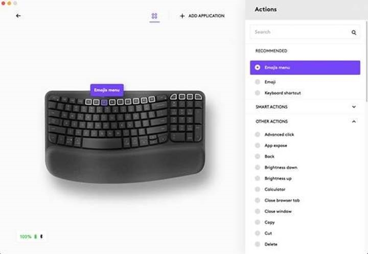 Logitech - Wave Keys - Wave Keys mit der Logitech Options+ App anpassen - Schritt 4 Wave Keys mit der Logitech Options+ App anpassen - Schritt 4