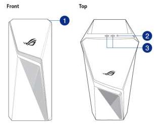 Asus - ROG Strix G10DK - Vorder- und Oberansicht Vorder- und Oberansicht