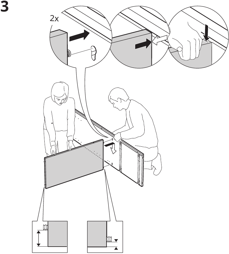 IKEA - VIHALS - Montage - Schritt 3 Montage - Schritt 3