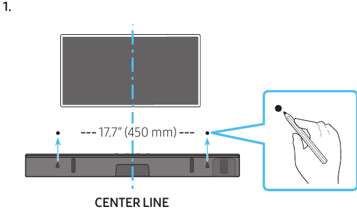 Samsung - B-Serie - Wandmontage - Schritt 1 Wandmontage - Schritt 1