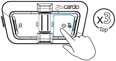 Cardo - PACKTALK OUTDOOR - DMC-Gegensprechanlage - Alle Schüler stummschalten/Stummschaltung aufheben DMC-Gegensprechanlage - Alle Schüler stummschalten/Stummschaltung aufheben
