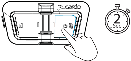 Cardo - PACKTALK OUTDOOR - Erste Schritte - Einschalten Erste Schritte - Einschalten