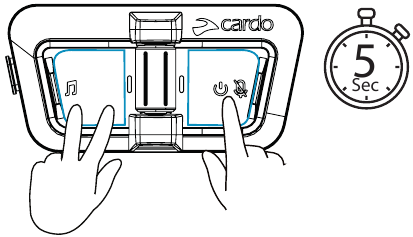 Cardo - PACKTALK OUTDOOR - ANLEITER - Werkseinstellungen wiederherstellen ANLEITER - Werkseinstellungen wiederherstellen