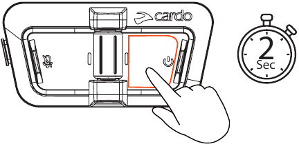 Cardo - PACKTALK OUTDOOR - SCHÜLER - EIN/AUSSCHALTEN SCHÜLER - EIN/AUSSCHALTEN
