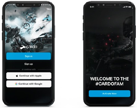Cardo - PACKTALK PRO - Produkt in der Cardo Connect App aktivieren Produkt in der Cardo Connect App aktivieren