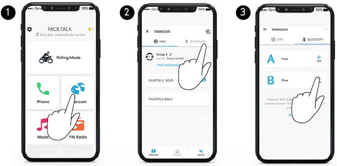 Cardo - PACKTALK PRO - ERWEITERTE FUNKTIONEN - Bluetooth-Intercom-Kopplung ERWEITERTE FUNKTIONEN - Bluetooth-Intercom-Kopplung