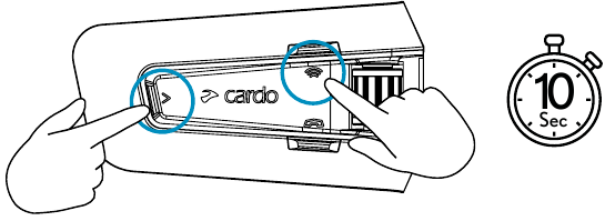 Cardo - PACKTALK PRO - ERWEITERTE FUNKTIONEN - Geräteneustart ERWEITERTE FUNKTIONEN - Geräteneustart