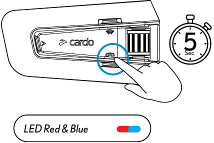 Cardo - PACKTALK PRO - Motorrad-Kopplung - Schritt 1 Motorrad-Kopplung - Schritt 1