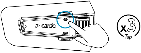 Cardo - PACKTALK PRO - DMC Intercom - Passagier-Intercom starten/stoppen DMC Intercom - Passagier-Intercom starten/stoppen