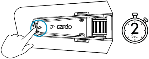 Cardo - PACKTALK PRO - Quelle wechseln - Musik zu Radio/Radio zu Musik Quelle wechseln - Musik zu Radio/Radio zu Musik