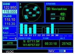 Bild: Satellitenstatusseite