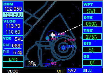 Garmin - GNS530 - KARTENSEITE KARTENSEITE