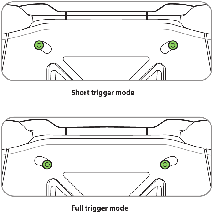 Asus - ROG RAIKIRI - Auswählbare Stufen-Trigger aktivieren/deaktivieren Auswählbare Stufen-Trigger aktivieren/deaktivieren