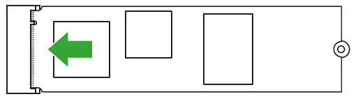 Asus - B650E MAX - Installieren eines M.2-Moduls im M.2_1 / M.2_2-Steckplatz – Schritt 3 Installieren eines M.2-Moduls im M.2_1 / M.2_2-Steckplatz – Schritt 3