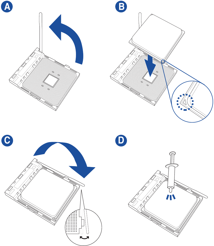Asus - ROG STRIX B550-A GAMING - CPU installieren CPU installieren