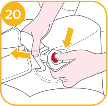 Joie - i-Snug 2 - Sichern des Kindes im Kinderrückhaltesystem - Schritt 3 Sichern des Kindes im Kinderrückhaltesystem - Schritt 3