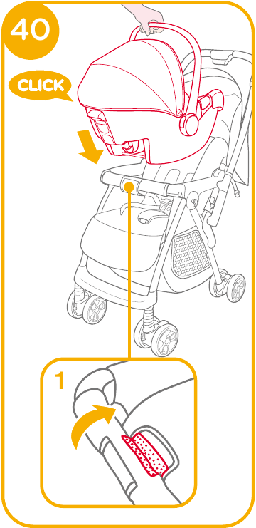 Joie - i-Snug 2 - Verwendung mit Joie Kinderwagen - Schritt 2 Verwendung mit Joie Kinderwagen - Schritt 2