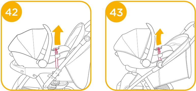 Joie - i-Snug 2 - Verwendung mit Joie Kinderwagen - Schritt 4 Verwendung mit Joie Kinderwagen - Schritt 4