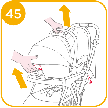 Joie - i-Snug 2 - Verwendung mit Joie Kinderwagen - Schritt 6 Verwendung mit Joie Kinderwagen - Schritt 6