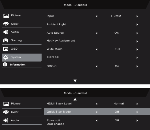 Acer - Nitro ED270U P2bmiipx - Anpassen des Systems Anpassen des Systems