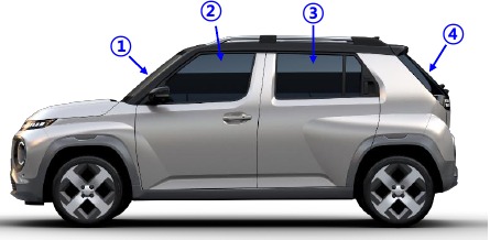 Hyundai - INSTER - Zugang zu den Insassen - Fenster und Glas Zugang zu den Insassen - Fenster und Glas