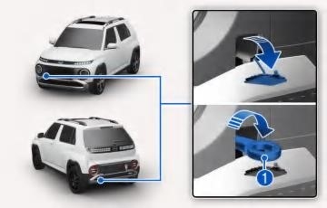 Hyundai - INSTER - Abnehmbare Abschleppöse Abnehmbare Abschleppöse