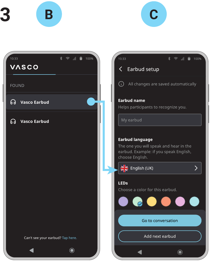 Vasco - E1 - Erste Verwendung – über die mobile App - Schritt 1 Erste Verwendung – über die mobile App - Schritt 1