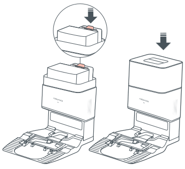 Roborock - Q5 Max+ - Staubbeutelwechsel - Schritt 2 Staubbeutelwechsel - Schritt 2