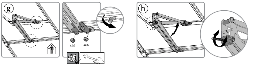 Palram - CANOPIA AUTOMATIC VENT OPENER - MONTAGESCHRITTE - Schritt 3 MONTAGESCHRITTE - Schritt 3