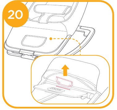 Joie - dreamer - Sitzbezug abnehmen - Schritt 3 Sitzbezug abnehmen - Schritt 3