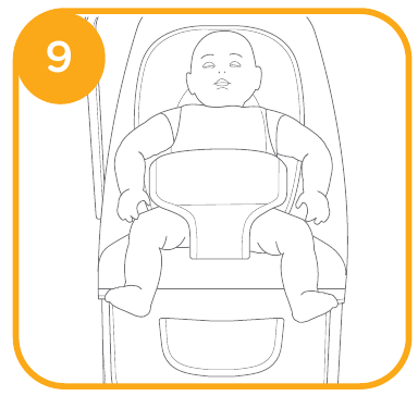 Joie - dreamer - Verwendung des Gurtsystems - Schritt 6 Verwendung des Gurtsystems - Schritt 6