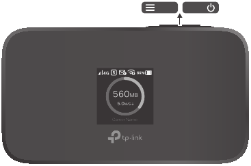 TP-Link - M7450 - Bildschirmanzeige - Startbildschirm Bildschirmanzeige - Startbildschirm