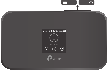 TP-Link - M7450 - Bildschirmanzeige - Menübildschirm Bildschirmanzeige - Menübildschirm