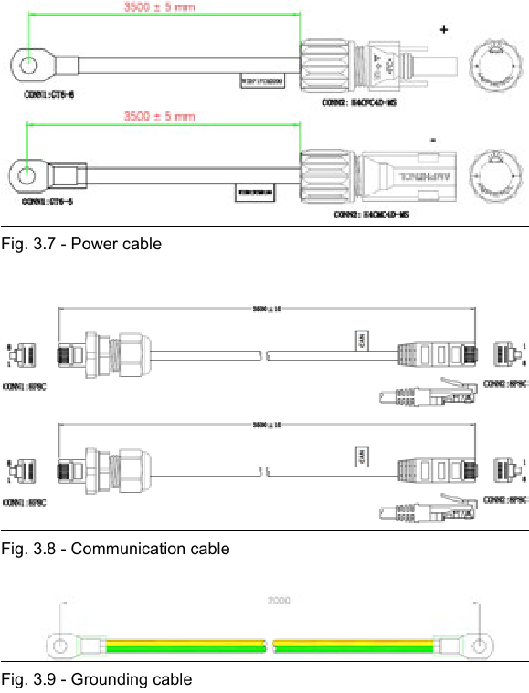 Pylontech - Force-H2 V2 - Kabelanschluss - Schritt 2 - Kabel Kabelanschluss - Schritt 2 - Kabel