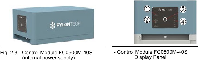 Pylontech - Force-H2 V2 - Übersicht Steuerungsmodul - Teil 1 Übersicht Steuerungsmodul - Teil 1