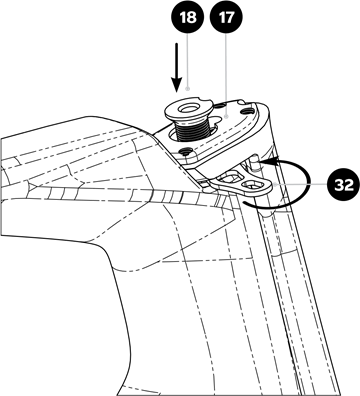 Colnago - Y1Rs - Gabel-, Steuersatz- und Lenkermontage - Schritt 8 Gabel-, Steuersatz- und Lenkermontage - Schritt 8