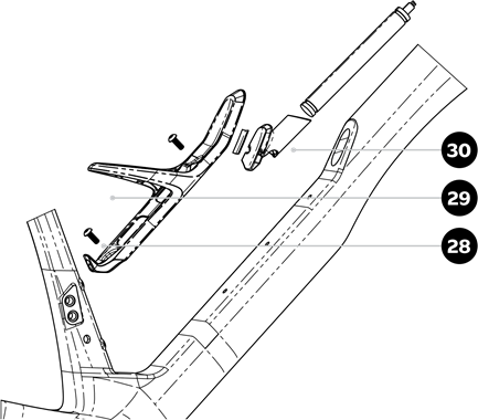 Colnago - Y1Rs - Y1Rs kundenspezifische Flaschenhalter-Installation - Schritt 1 Y1Rs kundenspezifische Flaschenhalter-Installation - Schritt 1
