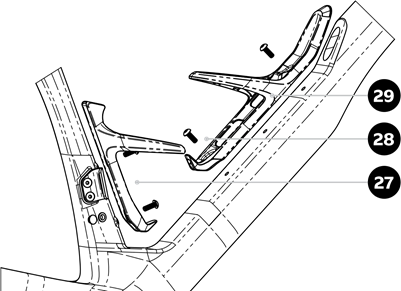 Colnago - Y1Rs - Y1Rs kundenspezifische Flaschenhalter-Installation - Schritt 2 Y1Rs kundenspezifische Flaschenhalter-Installation - Schritt 2