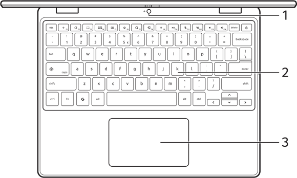 Acer - Chromebook Spin 511 - Tastaturansicht Tastaturansicht