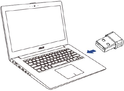 Asus - USB-AC53 Nano - Bereiten Sie Ihr USB-AC53 Nano vor - Schritt 1 Bereiten Sie Ihr USB-AC53 Nano vor - Schritt 1
