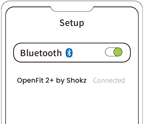 shokz - OPENFIT 2+ - Koppeln - Schritt 2 Koppeln - Schritt 2