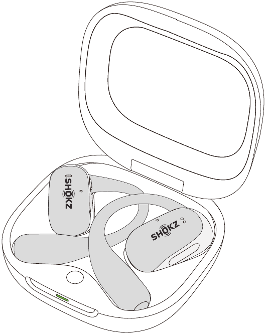 shokz - OPENFIT 2+ - Stromversorgung - Schritt 1 - Ein Stromversorgung - Schritt 1 - Ein