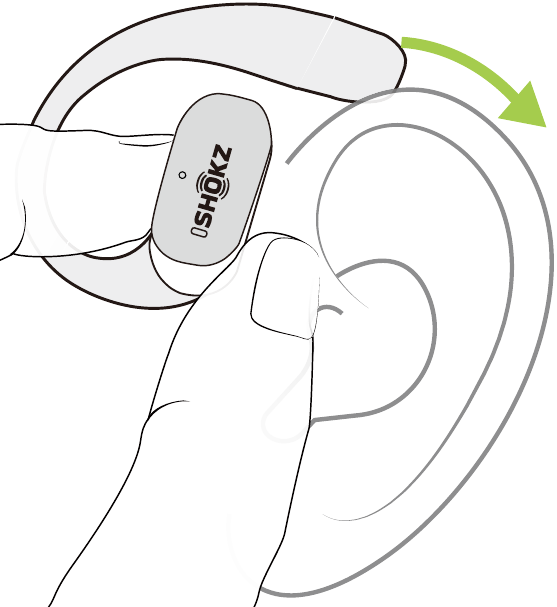 shokz - OPENFIT 2+ - Tragen - Schritt 1 Tragen - Schritt 1