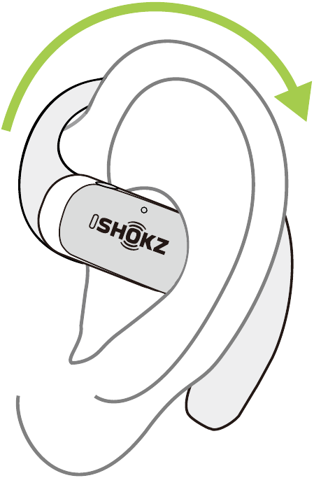 shokz - OPENFIT 2+ - Tragen - Schritt 2 Tragen - Schritt 2