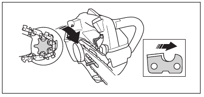 Husqvarna - T435 - Führungsschiene und Sägekette montieren – Schritt 1 Führungsschiene und Sägekette montieren – Schritt 1